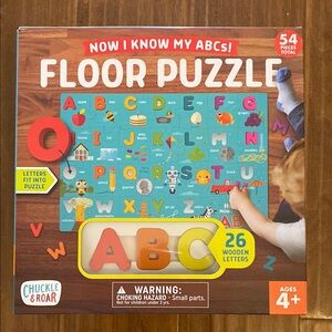 NIB ABC Floor Puzzle for Kids - Multicolor by Chuckle & Roar